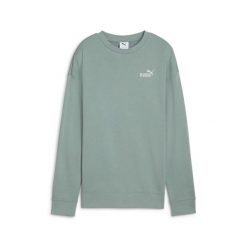 Damska luźna bluza z okrągłym dekoltem i małym logo No.1 ESS PUMA Green Moon. Zielone bluzy damskie Puma, xs, bez wzorów, bez kaptura. W wyprzedaży za 144.00 zł.