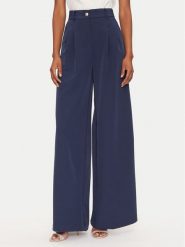 Guess Spodnie palazzo W5GB02 WH9Y2 Granatowy Wide Leg. Niebieskie spodnie materiałowe damskie Guess, xs, z aplikacjami, z materiału. Za 329.99 zł.