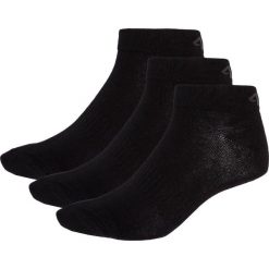 Skarpetki treningowe męskie (3 pary) SOM004Z - czarny+czarny+czarny. Czarne skarpety męskie 4f, z materiału. Za 39.99 zł.