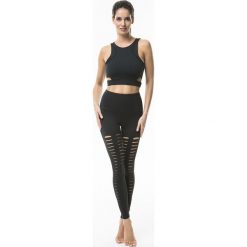 Cardio Bunny - Legginsy Gazelle. Czarne legginsy damskie Cardio Bunny, z dzianiny. W wyprzedaży za 149.90 zł.