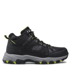 Trapery Skechers. Czarne śniegowce i trapery męskie Skechers, bez zapięcia. Za 279.99 zł.