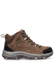 Skechers Trapery Trego Alpine Trail 167004/BRTN Brązowy. Brązowe śniegowce i trapery damskie Skechers, ze skóry. Za 479.99 zł.