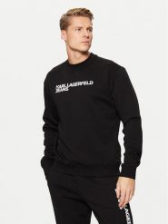 Karl Lagerfeld Jeans Bluza A1M20001 Czarny Regular Fit. Czarne bluzy męskie Karl Lagerfeld Jeans, m, bez wzorów, z bawełny, bez kaptura. Za 429.99 zł.
