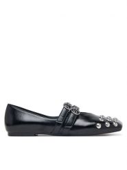 Armani Exchange Baleriny XW003103 AF27459 UC001 Czarny. Czarne baleriny damskie Armani Exchange, bez wzorów, ze skóry, bez obcasa. Za 1,129.00 zł.