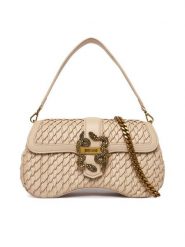 Just Cavalli Torebka 80RA4BA1 ZSD90 Écru. Białe torebki do ręki damskie Just Cavalli, bez wzorów, ze skóry, bez dodatków. Za 976.99 zł.