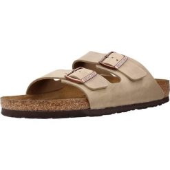 Klapki damskie Birkenstock Arizona. Brązowe klapki damskie Birkenstock, bez wzorów, bez obcasa. Za 507.56 zł.