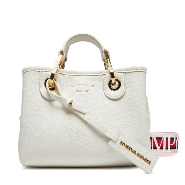 Torebka Emporio Armani. Białe torebki do ręki damskie Emporio Armani, bez wzorów, klasyczne, bez dodatków. Za 799.99 zł.