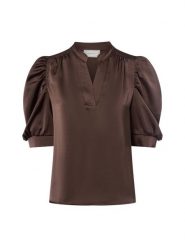 Neo Noir Bluzka - Roella Kobiety Satyna brązowy, 36. Brązowe bluzki damskie Neo Noir, bez wzorów, z satyny, bez kołnierzyka, bez ramiączek. Za 299.95 zł.