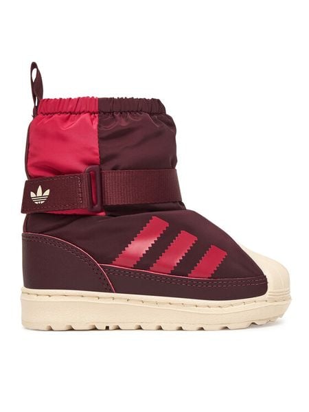 Adidas Śniegowce Superstar 360 Boot JR5805 Bordowy. Czerwone buty zimowe dziewczęce Adidas, z materiału, bez zapięcia. Za 328.99 zł.