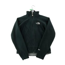 Second life - Damska kurtka polarowa WindWall - Stan bardzo dobry. Czarne kurtki sportowe damskie The North Face, uniwersalny, bez wzorów, z materiału, bez kaptura, trekkingowe. Za 207.36 zł.