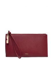 Furla Torebka Iride M WE00890 ARE000 CN CGQ00 Bordowy. Czerwone kopertówki damskie Furla, bez wzorów, ze skóry, bez dodatków. Za 519.99 zł.