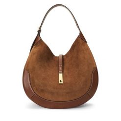 Torebka Polo Ralph Lauren. Brązowe torebki do ręki damskie Polo Ralph Lauren, bez wzorów, bez dodatków. Za 3,599.00 zł.