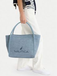 Nautica Torebka CEO-NTC-L-001-09 Niebieski. Niebieskie torebki do ręki damskie Nautica, bez wzorów, z materiału, bez dodatków. Za 179.99 zł.