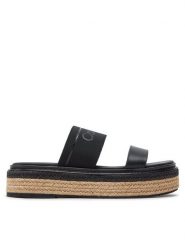 Calvin Klein Klapki Wedge Slide He HW0HW01966 Czarny. Czarne klapki damskie Calvin Klein, bez wzorów, z materiału, bez obcasa. Za 649.99 zł.