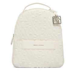 Plecak Armani Exchange. Białe plecaki damskie Armani Exchange, bez wzorów. Za 709.99 zł.