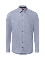 Finshley & Harding Koszula męska Mężczyźni Slim Fit Bawełna niebieski w kratkę, 41. Niebieskie koszule męskie Finshley & Harding, m, bez wzorów, z bawełny, biznesowe, bez kołnierzyka, bez ramiączek. Za 199.95 zł.
