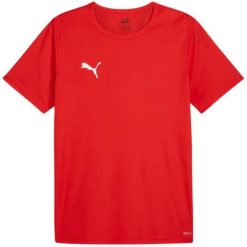 Męska Koszulka Meczowa TeamRISE. Czerwone koszulki sportowe męskie Puma, m, bez wzorów, bez kołnierzyka, bez ramiączek, trekkingowe. Za 119.99 zł.