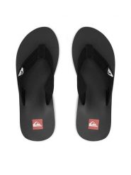 Quiksilver Japonki EO-DUNE CQ10036MB Czarny. Czarne klapki męskie Quiksilver, ze skóry. Za 109.99 zł.