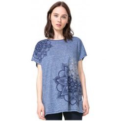 Desigual T-Shirt Damski Xs Niebieski. Niebieskie t-shirty damskie Desigual. W wyprzedaży za 129.00 zł.