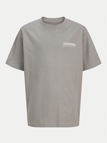 Jack & Jones Junior T-Shirt Dynamic Dust 12274677 Szary Loose Fit. Szare t-shirty dla chłopców Jack & Jones Junior, bez wzorów, z bawełny, bez ramiączek. Za 49.99 zł.