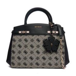 Torebka Guess. Czarne torebki do ręki damskie Guess, z aplikacjami, bez dodatków. Za 679.99 zł.