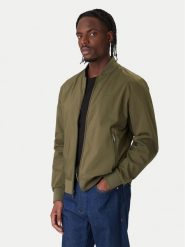 Calvin Klein Kurtka bomber LV040FM512 Khaki Regular Fit. Brązowe kurtki męskie Calvin Klein, l, bez wzorów, z syntetyku, bez kaptura. Za 649.99 zł.