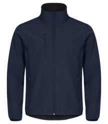 Clique Classic Softshell Kurtka z Recyklingowanego Poliestru - Dark Navy. Niebieskie kurtki męskie CLIQUE, xl, bez wzorów, z softshellu, eleganckie, bez kaptura. Za 265.50 zł.