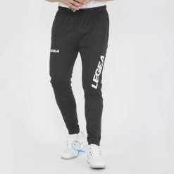 Męskie Spodnie Treningowe Outdoor Bogota Czarne. Czarne spodnie sportowe męskie Legea, m, bez wzorów, z bawełny, do biegania. Za 72.00 zł.