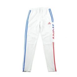 Second life - Spodnie dresowe męskie Tiro 21 Track Pants - Stan dobry. Białe spodnie sportowe męskie Adidas, m, bez wzorów, z dresówki, do biegania. Za 146.96 zł.