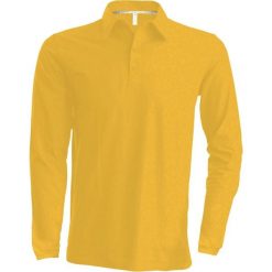 Koszulka polo z długim rękawem Kariban. Żółte bluzki z długim rękawem męskie KARIBAN, m, bez wzorów, eleganckie, bez ramiączek. Za 151.50 zł.