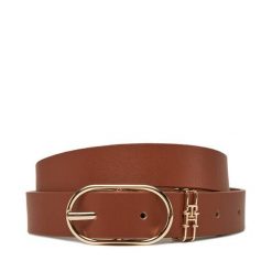 Pasek Damski Tommy Hilfiger. Brązowe paski damskie Tommy Hilfiger, bez wzorów. Za 189.99 zł.