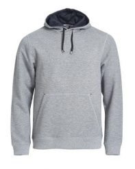 Clique Classic Hoody – bluza z kapturem grey melange. Szare bluzy męskie CLIQUE, m, bez wzorów, z bawełny, z kapturem. Za 309.10 zł.