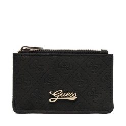 Bilonówka Guess. Czarne portfele damskie Guess, z aplikacjami. Za 134.99 zł.