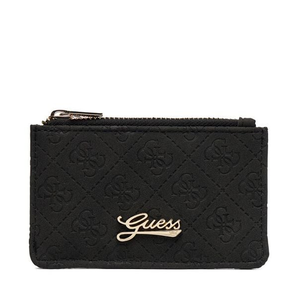 Bilonówka Guess. Czarne portfele damskie Guess, z aplikacjami. Za 134.99 zł.