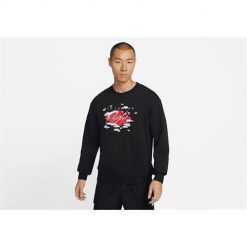 Bluza sportowa męska Nike Air Jordan Essential Statement Fleece Graphic. Czarne bluzy męskie Nike, l, bez wzorów, bez kaptura. Za 525.00 zł.