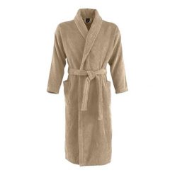 Szlafrok Pałacowy Unisex Dla Dorosłych. Brązowe szlafroki damskie SOL'S, l, z aplikacjami, z bawełny, bez ramiączek, długie, bez kaptura. Za 399.99 zł.