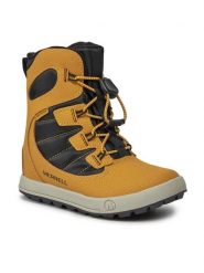 Merrell Śniegowce Snow Bank 4.0 Wtrpf Mk267146 Brązowy. Brązowe buty zimowe chłopięce Merrell, bez wzorów, ze skóry, bez zapięcia. Za 359.99 zł.