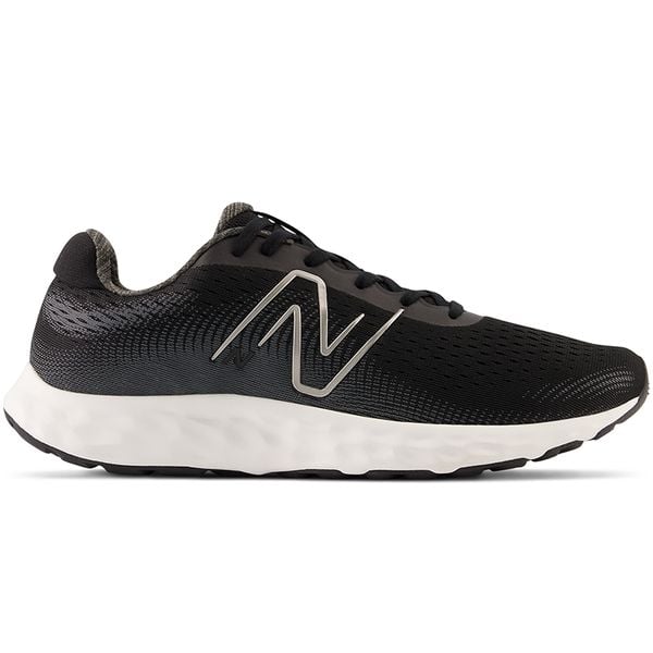 Buty męskie New Balance M520LB8 – czarne. Czarne buty sportowe męskie New Balance, z gumy, bez zapięcia, do biegania. Za 149.99 zł.