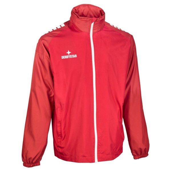 Kurtka męska Derbystar Allwetterjacke Madrid v25. Czerwone kurtki męskie DERBYSTAR, m, bez wzorów, z materiału, z kapturem. Za 210.84 zł.