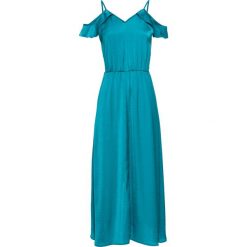 Sukienka satynowa, długa bonprix kobaltowy. Sukienki damskie marki bonprix. Za 59.99 zł.