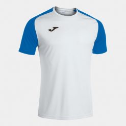 Koszulka do piłki nożnej męska Joma Academy IV. Białe koszulki sportowe męskie Joma, m, bez wzorów, bez kołnierzyka, bez ramiączek, do piłki nożnej. W wyprzedaży za 78.65 zł.