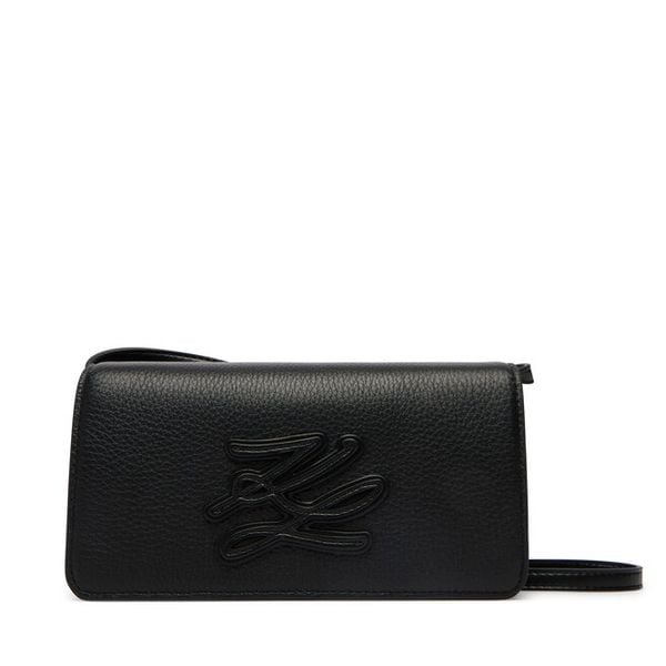 Torebka KARL LAGERFELD. Czarne listonoszki damskie KARL LAGERFELD, bez wzorów, bez dodatków. Za 562.99 zł.