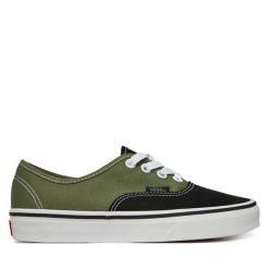 Tenisówki Vans. Zielone trampki i tenisówki damskie Vans, bez wzorów, bez zapięcia. Za 189.99 zł.