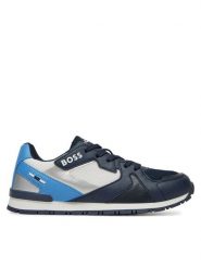 BOSS Sneakersy J51646 S Granatowy. Niebieskie buty sportowe chłopięce Boss, bez wzorów, ze skóry, bez zapięcia. Za 349.99 zł.