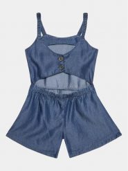 United Colors Of Benetton Kombinezon 4DA7CT00D Niebieski Regular Fit. Niebieskie sukienki dla dziewczynek United Colors Of Benetton, bez wzorów, z lyocellu, bez ramiączek. Za 249.99 zł.