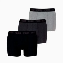 Bokserki męskie Puma EVERYDAY 3-PACK 93832702 r S. Bokserki męskie Puma, m, bez wzorów, z bawełny. Za 145.97 zł.