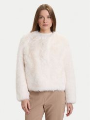 Rinascimento Futro CFC0122217003 Écru Regular Fit. Płaszcze damskie Rinascimento, l, bez wzorów, z futra, bez kaptura. Za 559.99 zł.