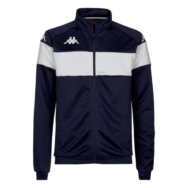 Kurtka z dresu Kappa Dacone. Białe kurtki męskie Kappa, s, bez wzorów, z dresówki, do piłki nożnej. Za 172.50 zł.