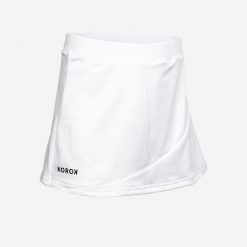 Spódniczka do hokeja na trawie dla dziewczynek Korok FH100. Białe spódniczki dla dziewczynek KOROK, bez wzorów, z elastanu, mini. Za 79.99 zł.