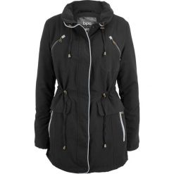 Kurtka parka bonprix czarny. Czarne parki damskie bonprix, z weluru. Za 199.99 zł.